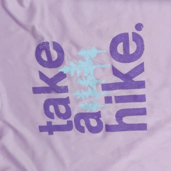 Columbia Kids "Take a Hike" Short Sleeve Shirt in Light Purple, size XS (6/7) - Picture 2 of 6